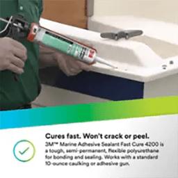 Fast Cure Marine Adhesive Sealant, 295ml, White Alt 3 - Image