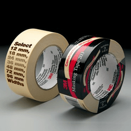Natural Rubber Adhesive Crepe Paper Tape - 3M 203