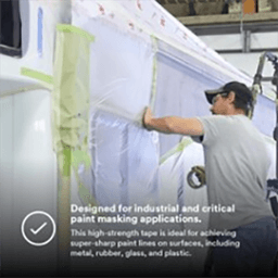 0.23" Green Paper Masking Tape, 96 Roll/Case Alt 7 - Image