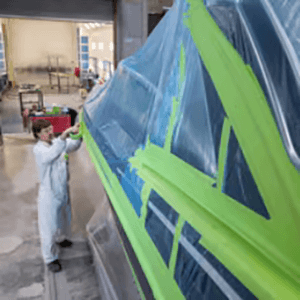 3.77" Green Paper Masking Tape, 8 Roll/Case Alt 3 - Image