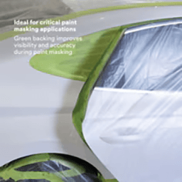 3.77" Green Paper Masking Tape, 8 Roll/Case Alt 4 - Image