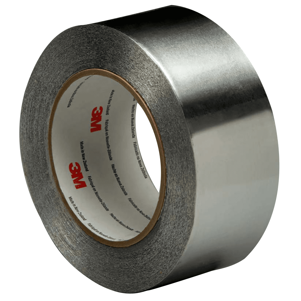2" Silver Aluminum Foil Tape, 60 Yard Roll for Heat Shielding and Chemical Masking