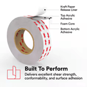 VHB 1/2" Gray Tape, 36 Yard Roll Alt 2 - Image