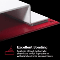 VHB 1/2" Gray Tape, 36 Yard Roll Alt 3 - Image