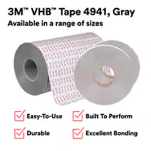 VHB 1/2" Gray Tape, 36 Yard Roll Alt 4 - Image