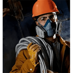 Medium 6502/49489 Rugged Comfort Half Facepiece Reusable Respirator Alt 4 - Image