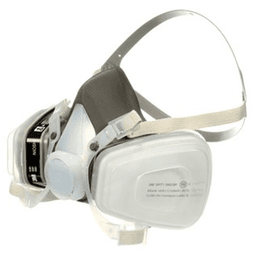 3M Large 53P71 Half Facepiece Disposable Respirator front view