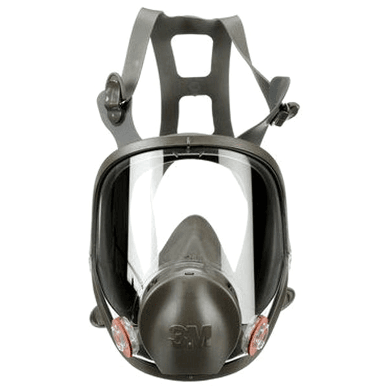3M 6900 Large Full Facepiece Respirator with Exhale Valve, Case of 4 - Lightweight Comfort