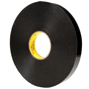 3M 1/2" Black Tape, 36 Yard Roll - VHB tape 4949