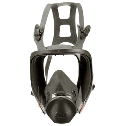 3M 6800 Medium Full Facepiece Respirator with Exhale Valve - front view