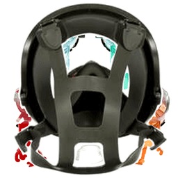 3M 6800 Medium Full Facepiece Respirator with Exhale Valve - in use