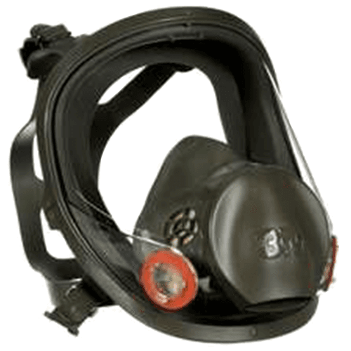 3M 6800 Medium Full Facepiece Respirator with Exhale Valve - with 3M TR-600 and TR-800 powered air and dual airline supplied air systems