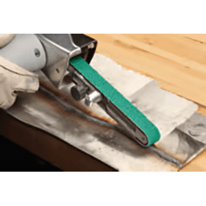 2" x 72" 60 Grit Resin Bond Cloth Sanding Belt, Alumina Zirconia on YF Weight Polyester Cloth Alt 2 - Image