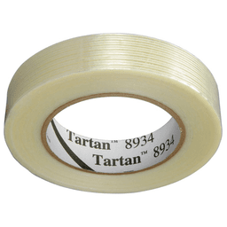 60 yard roll of 1" light-duty filament tape with high strength for utility applications
