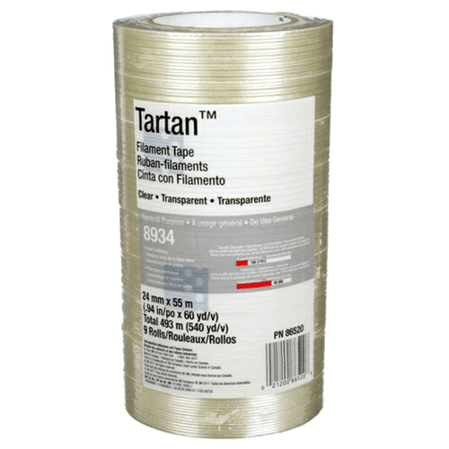 Fiberglass-reinforced Filament Tape - Adds Strength to Box Closing, Bundling, and More - 3M