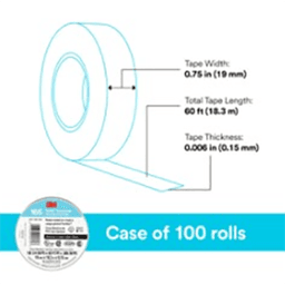 3/4" x 60' Gray Vinyl Rubber Electrical Tape Alt 6 - Image