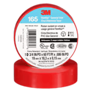 3/4" x 60' Red Vinyl Rubber Electrical Tape Alt 2 - Image