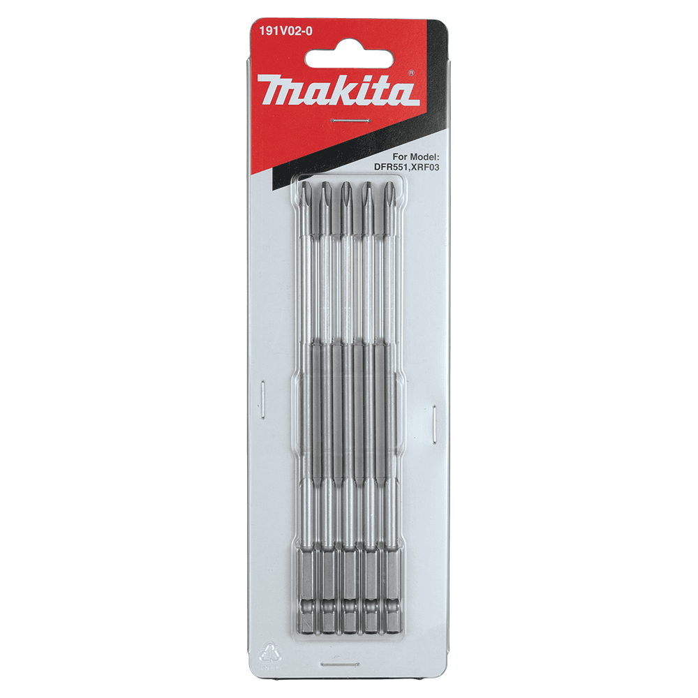 #2 x 6-1/8" Phillips Drive Power Bit (5/Pack) Main - Image