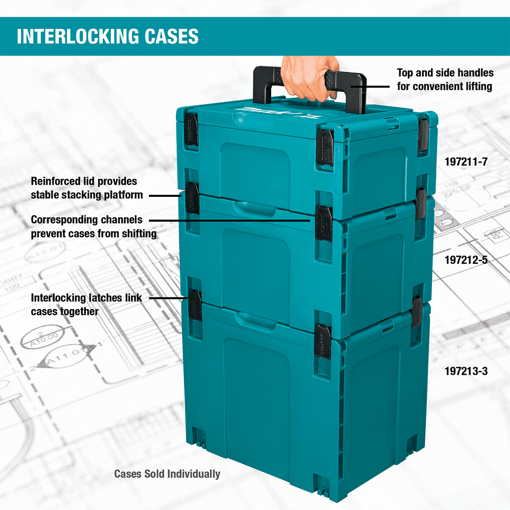 12-1/2" x 15-1/2" x 11-5/8" MAKPAC Extra-Large Interlocking Case Alt 6 - Image