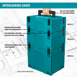 12-1/2" x 15-1/2" x 11-5/8" MAKPAC Extra-Large Interlocking Case Alt 6 - Image