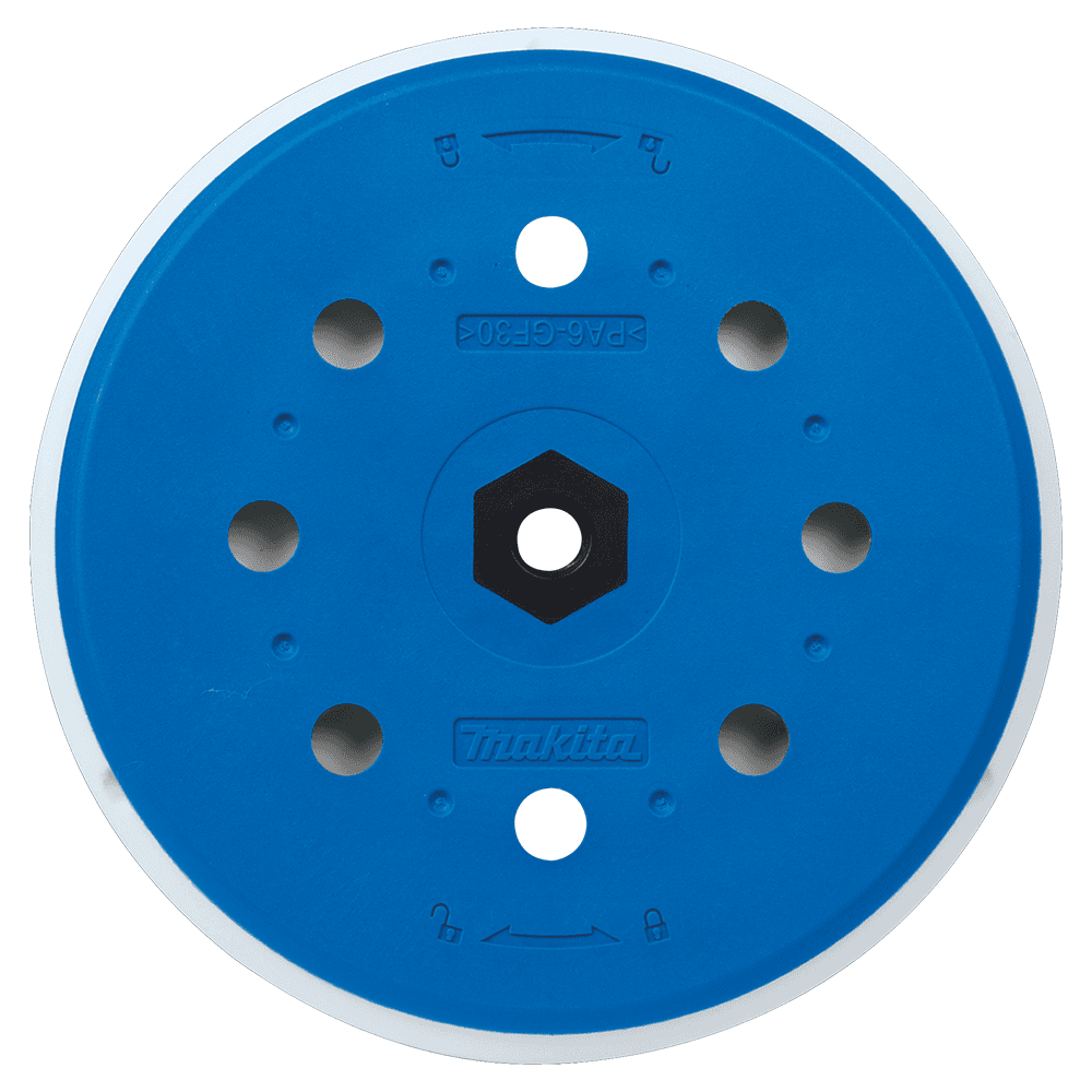 6" Hook/Loop Round Hard Sanding Backing Pad Main - Image