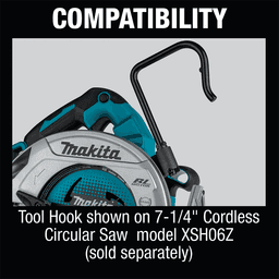 Tool Hook for 7-1/4" Cordless Circular Saw Alt 2 - Image