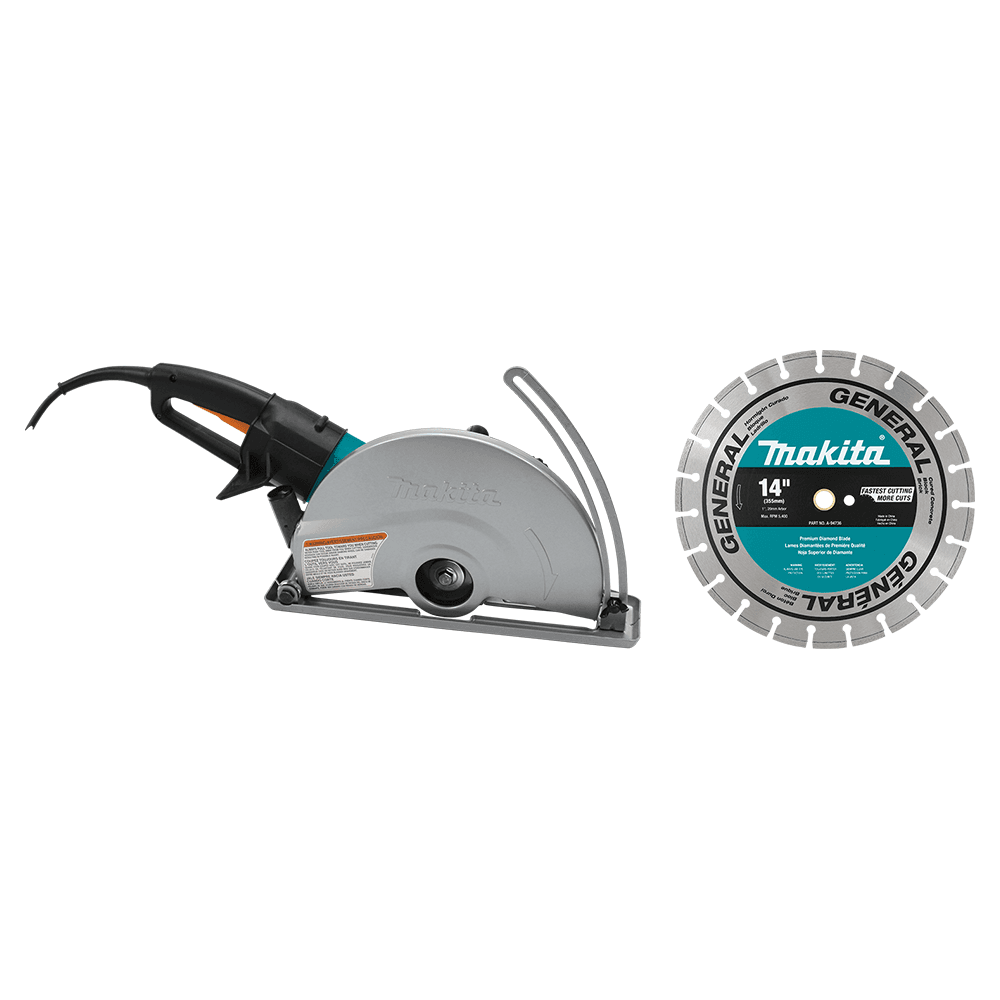 14" SJS Electric Angle Cutter with 14" Diamond Blade Main - Image