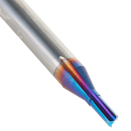 1/8" Dia x 1/4" Spektra Extreme Tool Life Coated Double 'V' Flute Plastic Cutting Straight Router Bit, 1/4" Shank Alt 3 - Image