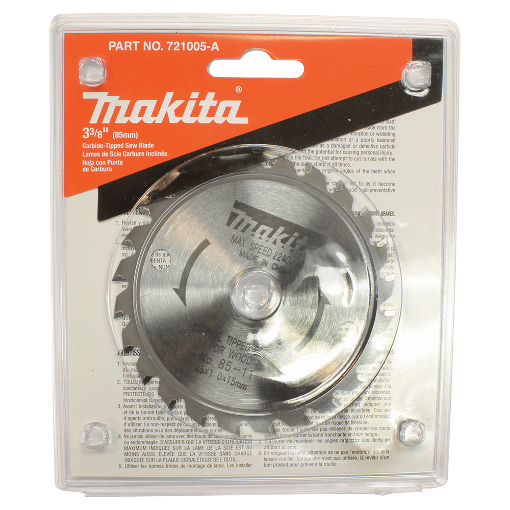 3-3/8" x 24 Teeth General Purpose Cross-Cut/Plunge/Rip Circular Saw Blade Alt 1 - Image
