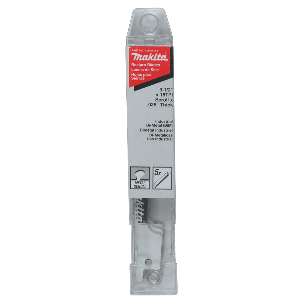 3-1/2" x 18TPI Metal Cutting Recipro Saw Blade (5/Pack) Alt 1 - Image