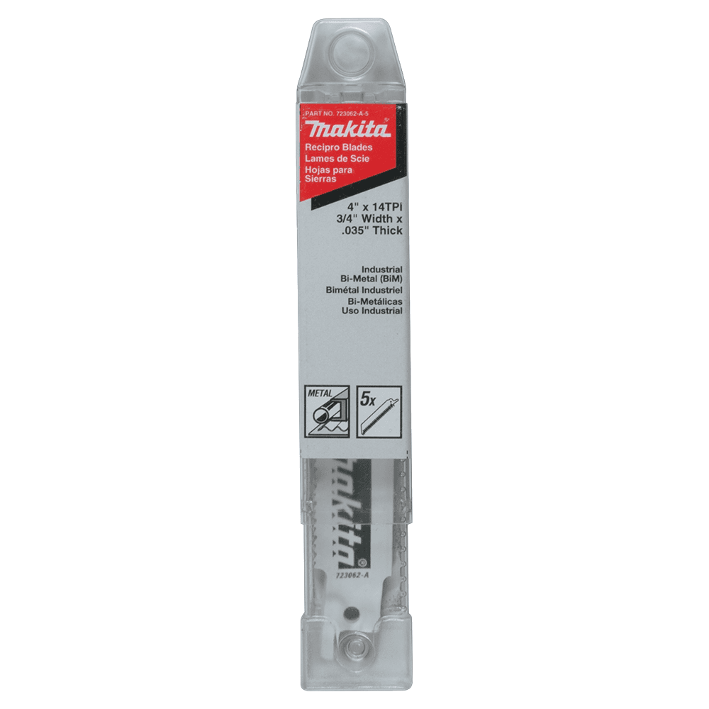 4" x 14TPI Metal Cutting Recipro Saw Blade (5/Pack) Alt 1 - Image
