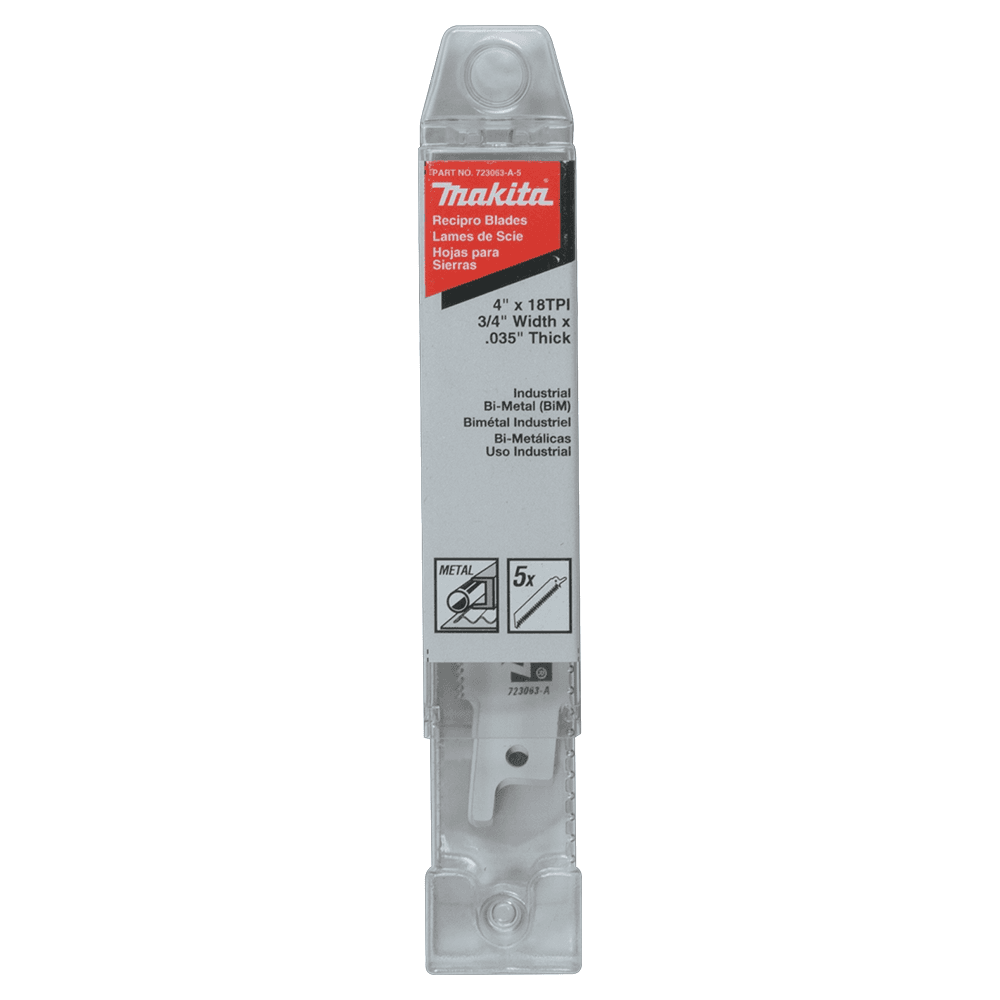 4" x 18TPI Metal Cutting Recipro Saw Blade (5/Pack) Alt 1 - Image