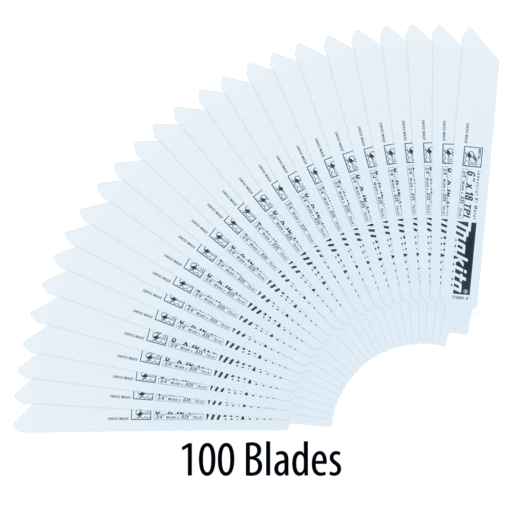 6" x 18TPI Metal Cutting Recipro Saw Blade (100/Pack) Main - Image
