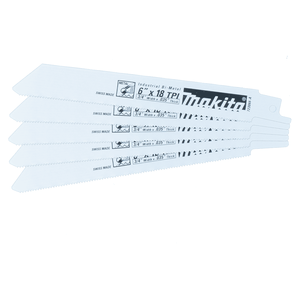 6" x 18TPI Metal Cutting Recipro Saw Blade (5/Pack) Main - Image