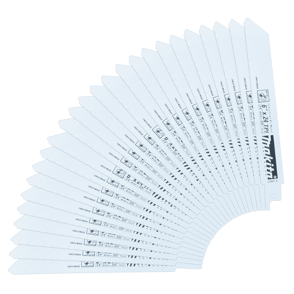 6" x 24TPI Metal Cutting Recipro Saw Blade (25/Pack) Main - Image