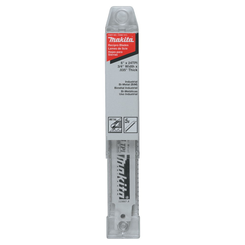 6" x 24TPI Metal Cutting Recipro Saw Blade (5/Pack) Alt 1 - Image