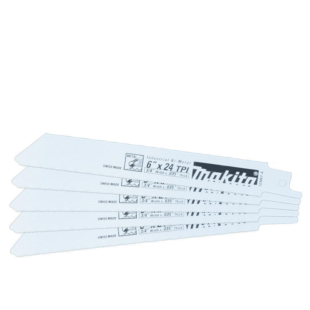 6" x 24TPI Metal Cutting Recipro Saw Blade (5/Pack) Main - Image