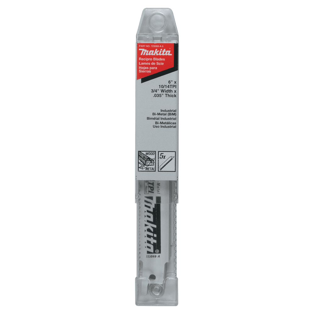 6" x 10/14TPI All-Purpose Recipro Saw Blade (5/Pack) Alt 1 - Image