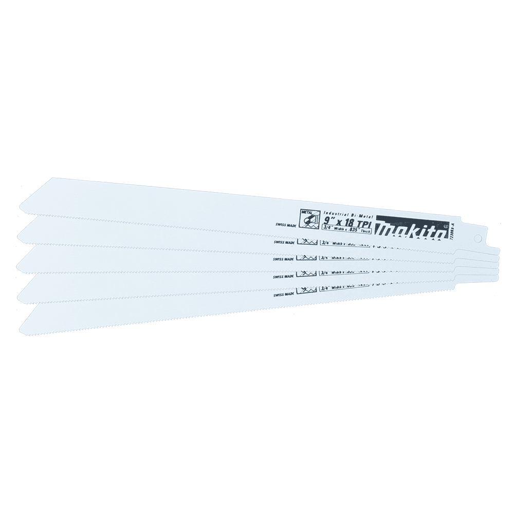 9" x 18TPI Metal Cutting Recipro Saw Blade (5/Pack) Main - Image