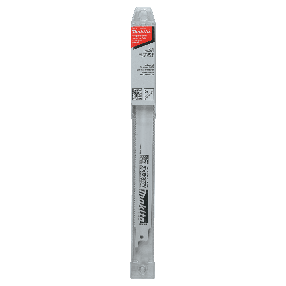 9" x 10/14TPI All-Purpose Recipro Saw Blade (5/Pack) Alt 1 - Image