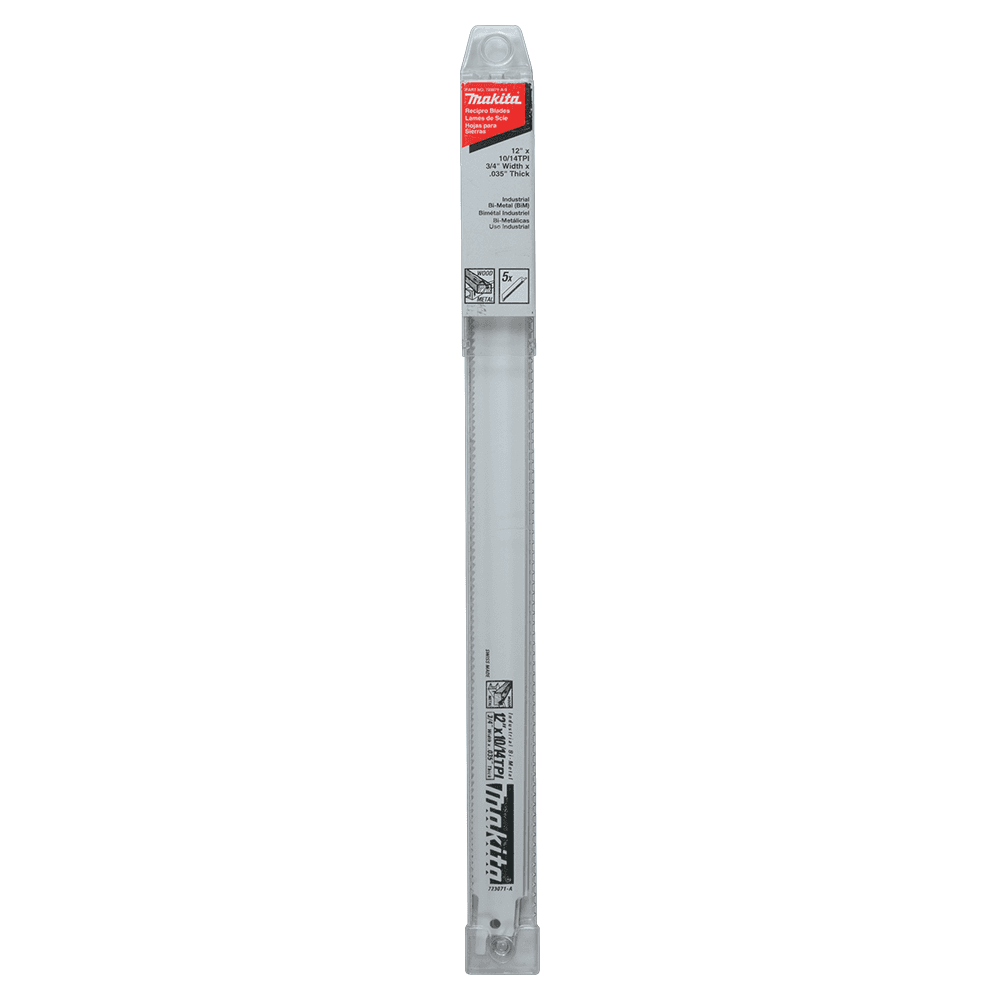 12" x 10/14TPI All-Purpose Recipro Saw Blade (5/Pack) Alt 1 - Image