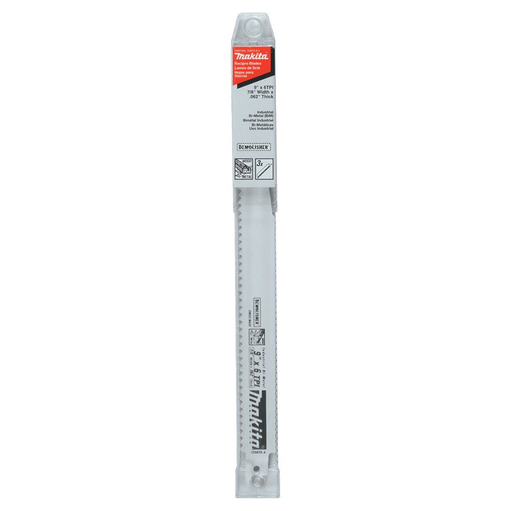 9" x 6TPI Demolition Recipro Saw Blade (3/Pack) Alt 1 - Image