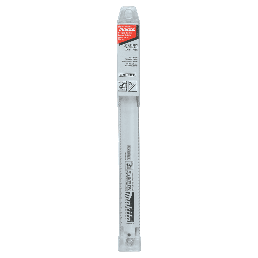9" x 8/10TPI Demolition Recipro Saw Blade (3/Pack) Alt 1 - Image