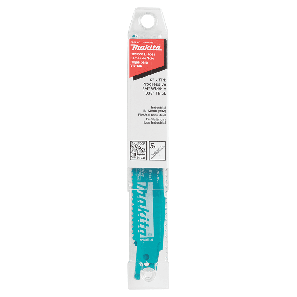 6" Progressive Recipro Saw Blade (5/Pack) Alt 1 - Image