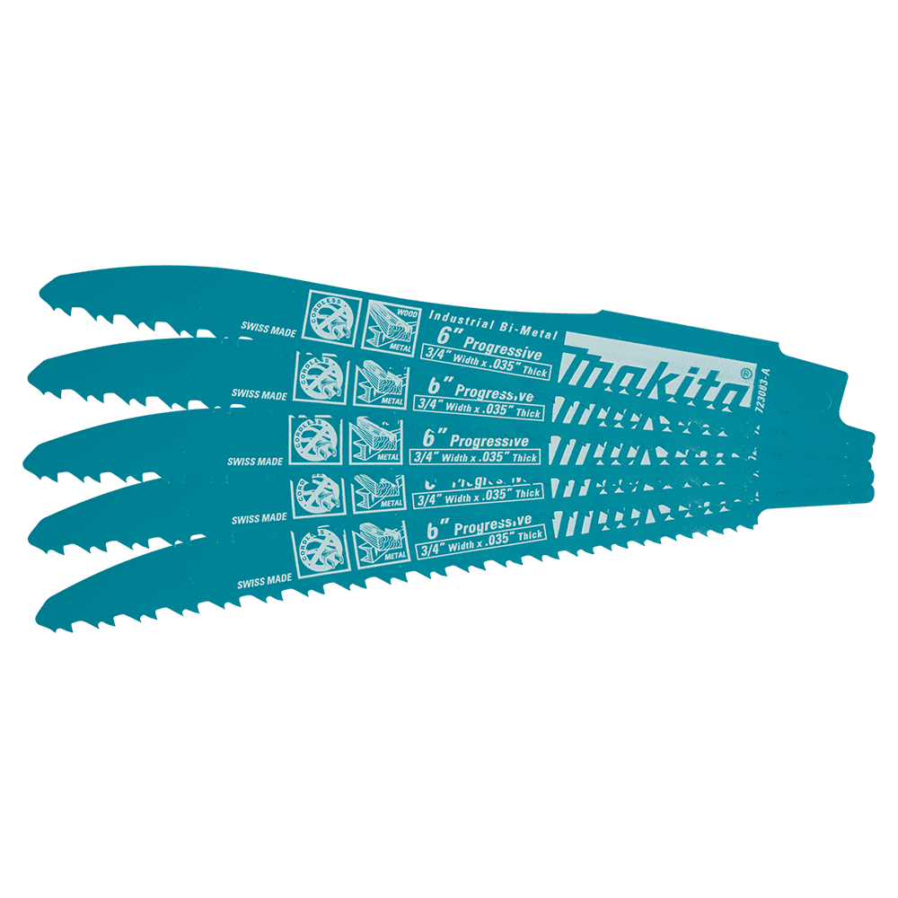 6" Progressive Recipro Saw Blade (5/Pack) Main - Image