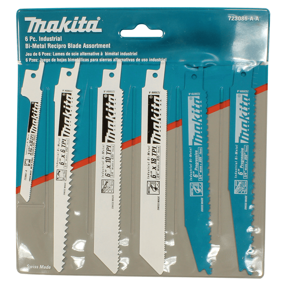 6-Piece Recipro Saw Blade Assortment Pack Alt 1 - Image