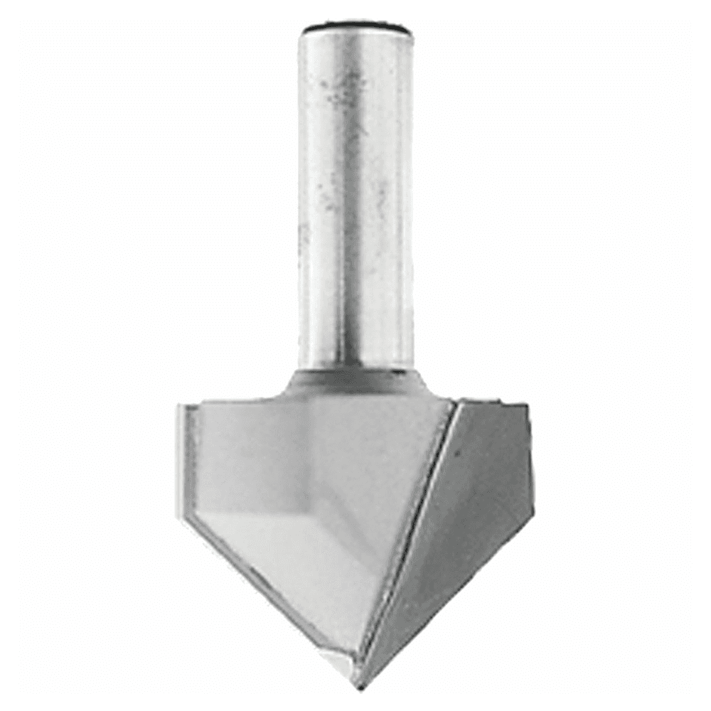 5/8" x 1-5/8" 90° V-Groove Router Bit, 2-Flute, 1/4" Shank Main - Image
