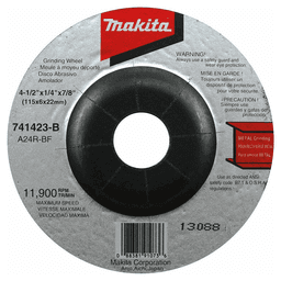 4-1/2" 24 Grit General Purpose Metal Grinding Wheel, Aluminum Oxide (25/Pack) Alt 1 - Image