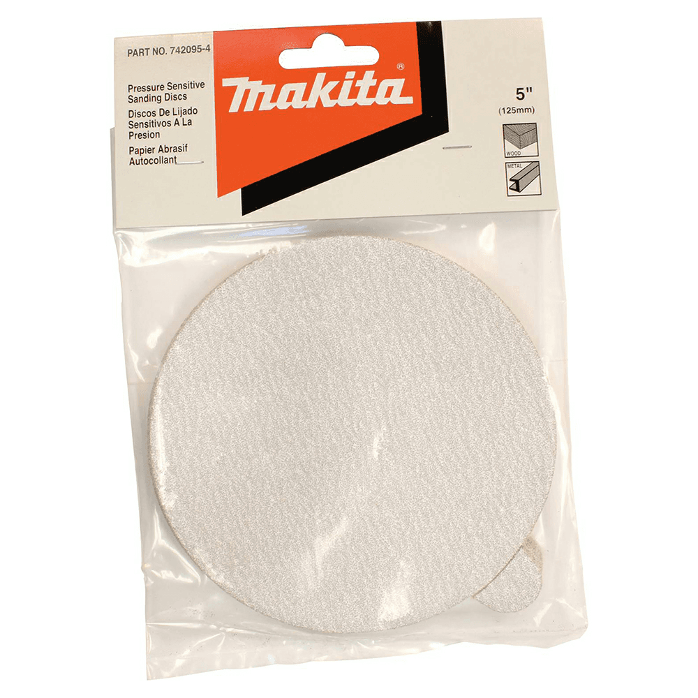 5" PSA 60 Grit Abrasive Sanding Disc, Aluminum Oxide on Paper (10/Pack) Alt 1 - Image