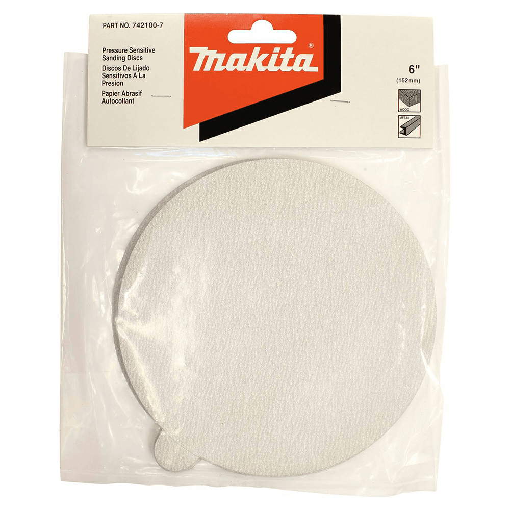 6" PSA 150 Grit Abrasive Sanding Disc, Aluminum Oxide on Paper (10/Pack) Alt 1 - Image